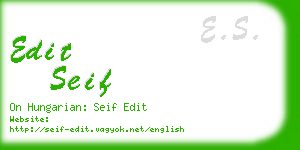 edit seif business card